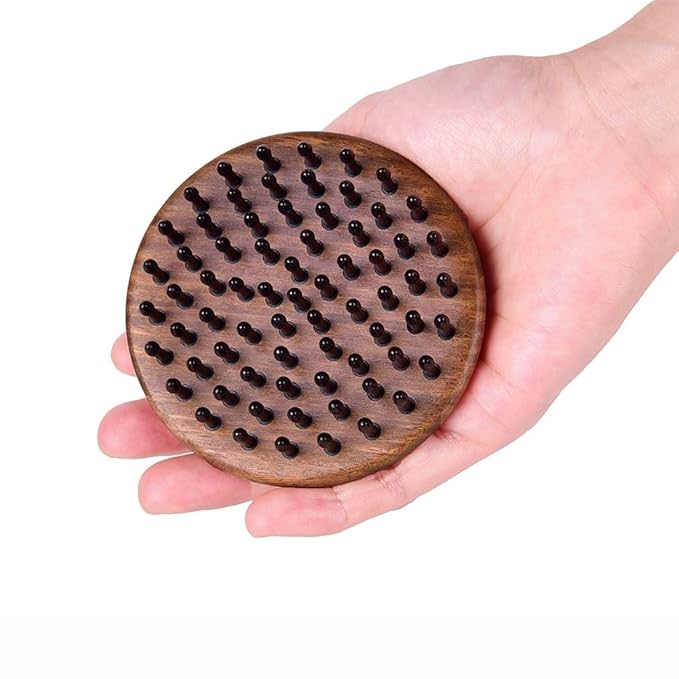 TAN MUJIANG Massage Hair Comb Hair Brush Round Shape (Snail)