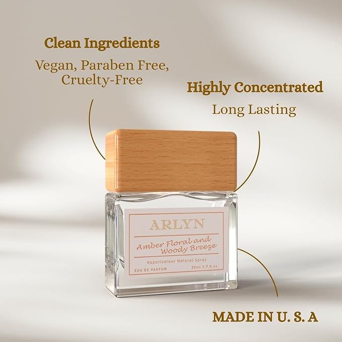 ARLYN Amber Floral Woody Breeze Eau De Parfum Inspired by Bc.arat Ruge 540, Long-Lasting Perfume for Men and Women, Vegan & Eco-Conscious with Clean Ingredients, Saffron, Jasmine, Cedar- 50ml / 1.7 oz