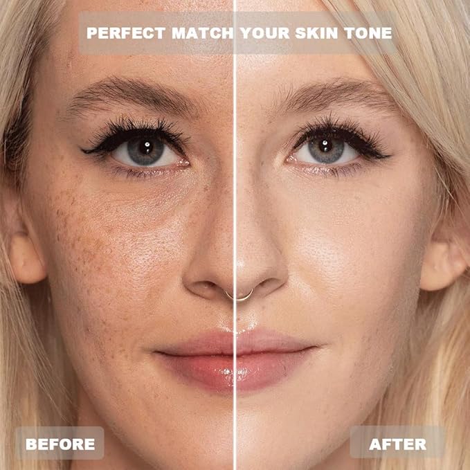 4-in-1 Color Changing Foundation, Medium Coverage, SPF 50, Hypoallergenic, 2 Pack (1 Fl Oz Each)