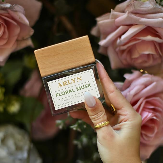 ARLYN Floral Musk Eau De Parfum Inspired by Dyp.tiqu.e F.l.eur De Peau, Long-Lasting Perfume for Men and Women, Vegan & Eco-Conscious with Clean Ingredients, Musk, Amberwood, Rose - 50ml / 1.7 oz