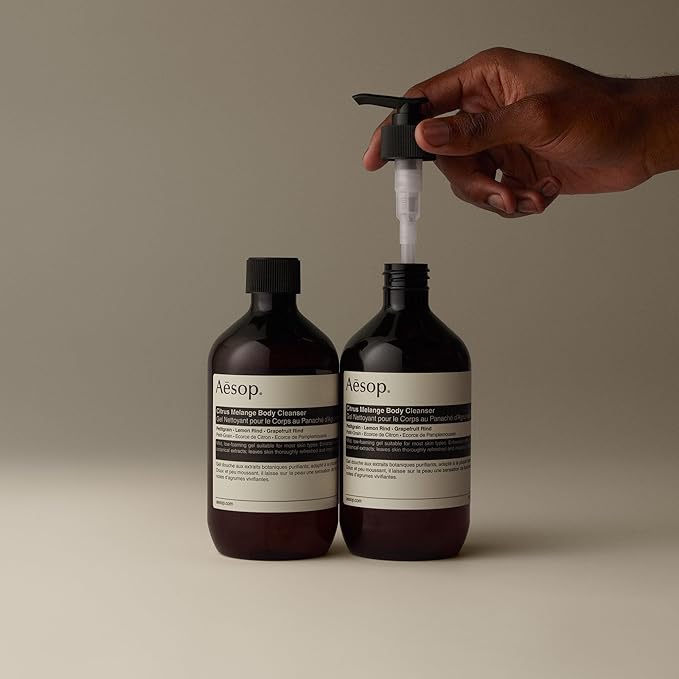 Aesop Citrus Melange Body Cleanser Refill | Gentle Low-Foaming Gel Cleanser For Skin | Citrus Aroma with Botanical Extracts | 16.9 oz / 500 mL