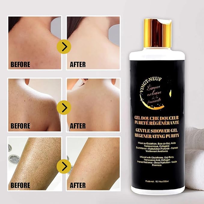 (29 Brightening Shower Gel –Glutathione Body Wash with Goji Berry & Niacinamide | Hydrating, Anti-Aging Cleanser for Face & Body | Moisturizing for Sensitive Skin | Paraben-Free (300ml)