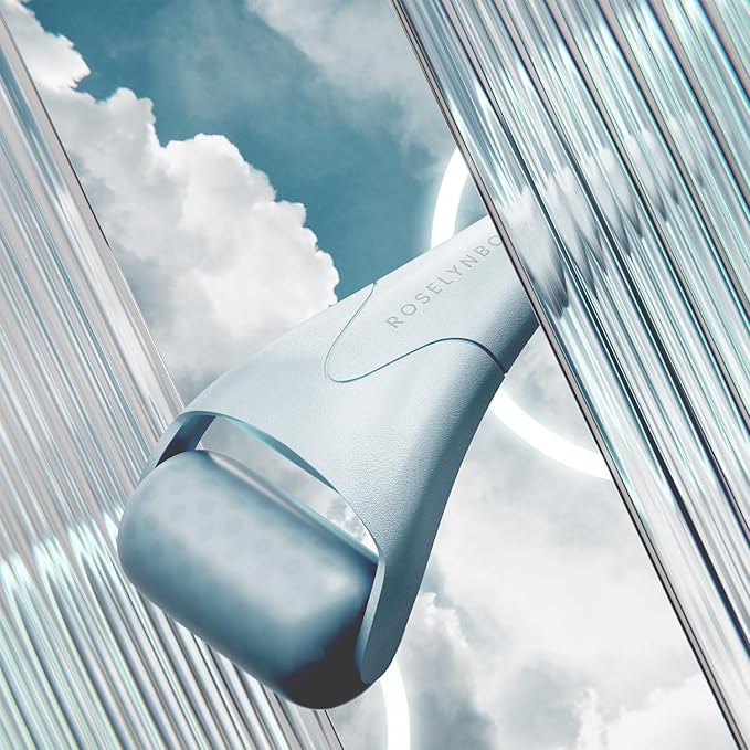 ROSELYNBOUTIQUE Ice Roller for Face Wrinkles Fine Lines Puffiness Stick Massager Facial Skin Care Tools Self Care Gifts for Men Women (Deep Ocean)