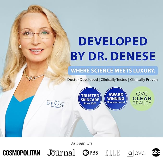 Dr. Denese SkinScience Advanced Firming Facial Pads 100 Count – Professional Exfoliator with Glycolic Acid, Peptides and Aloe for Smooth Radiant Skin, Refined Pores – Dermatologist Tested Cruelty Free