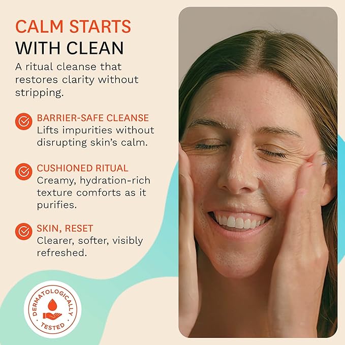 Fig.1 Hydrating Facial Cleanser for Women | Gentle Cleanser Face Wash with Glycerin & Squalane | Non-Drying, Fragrance-Free Formula for Sensitive Skin | 3.4 oz Refillable Bottle