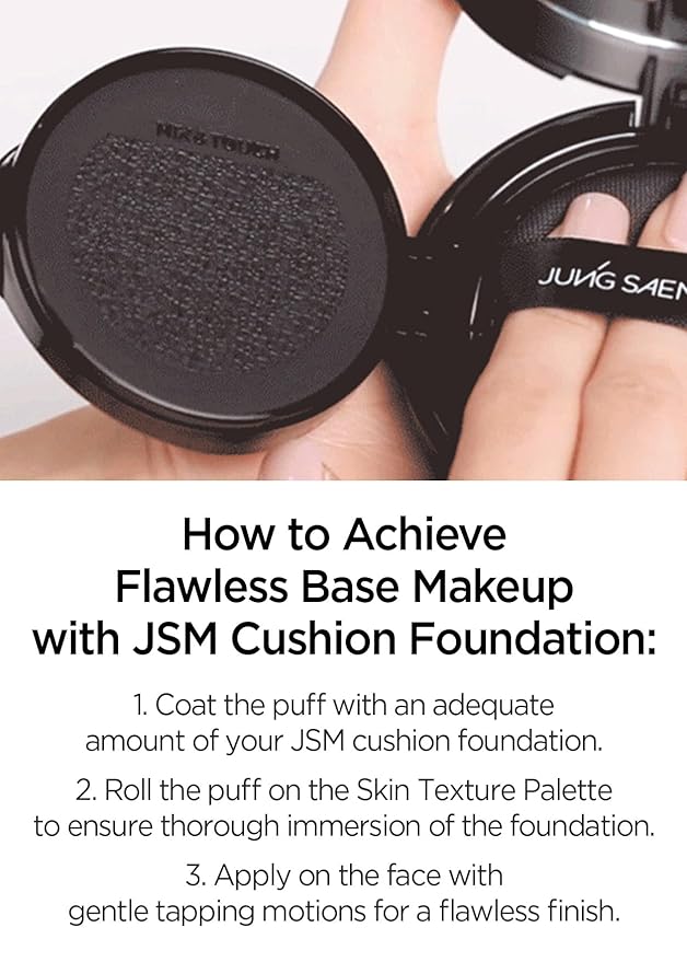 [JUNGSAEMMOOL OFFICIAL] Cushion Puff Set (10p) Black