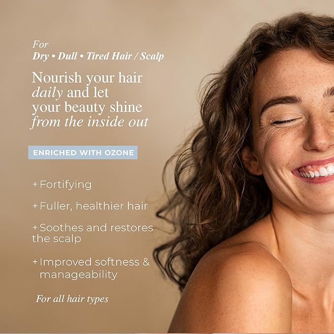 Toning Hair Serum - Active Ozone & Natural Ingredients - Shedding Reduction - Dermatologically Tested - 2.03 Fl Oz