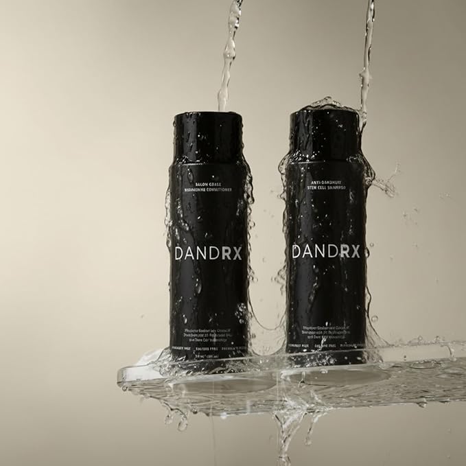 Anti Dandruff Shampoo and Conditioner with 2% Pyrithione Zinc and Stem Cells | Physician Founded for Itchy Scalp | Eliminates Flakes & Fights Dandruff | Color Safe, Sulfate Free, Paraben Free