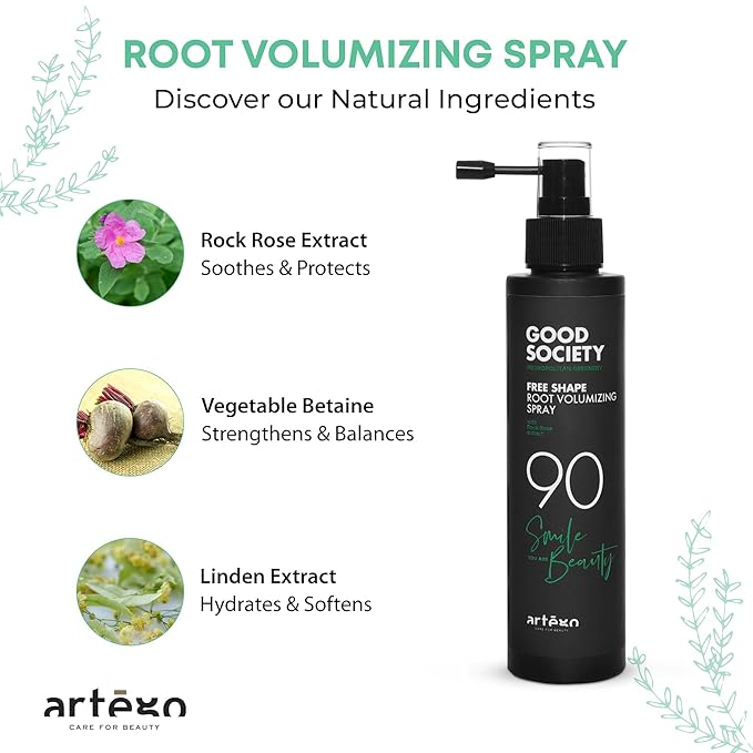 Artègo Good Society Free Shape Root Volumizing Spray (5.1 oz) – Lightweight Volumizing Hair Mist