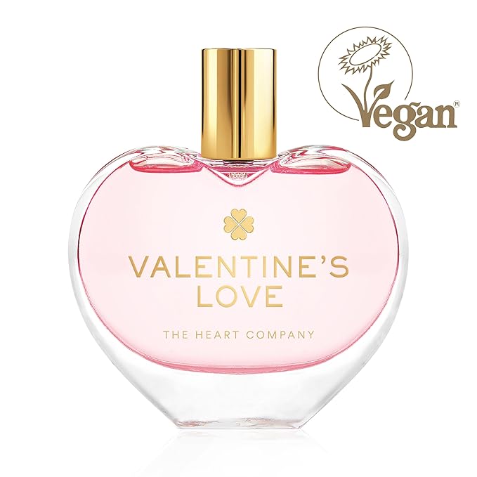 VALENTINE'S LOVE Perfume for women | Floral Sweet Fragrance | Valentine's Day Gift | Vegan Heart Shaped Perfume 75ml - 2.5 fl oz.