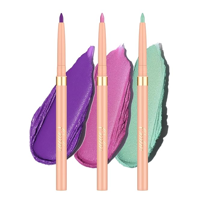 Oulac Waterproof Lipliner Pencil Set - Smooth and Creamy, Retractable Lip Makeup for Precision Application, Vegan & Cruelty-Free, 08+11+LL09