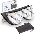 ZOMAPLE Heated Eye Mask, Grey – Soothing Moist Heat for Dry, Tired Eyes – Quick Microwave Prep, Adjustable Strap, Travel Pouch & Plush Washable Cover – Reusable, Cord-Free Warm Compress for Eyes