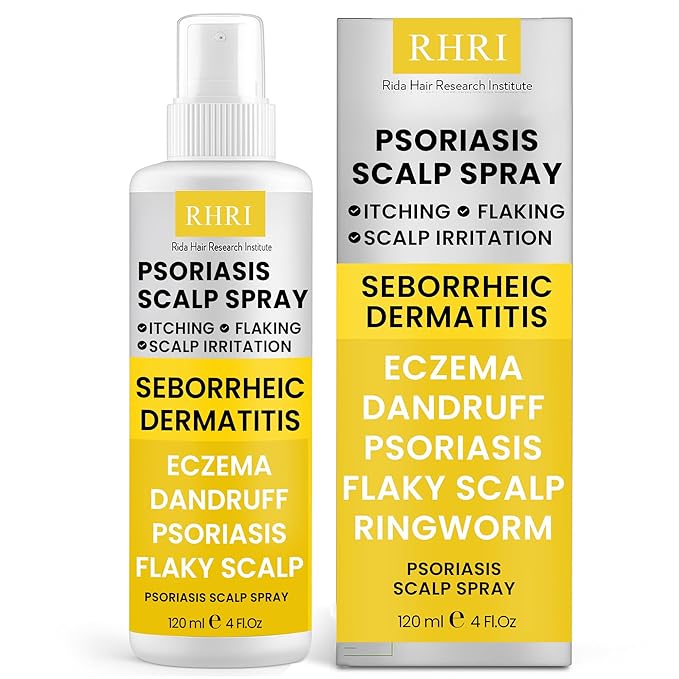 Psoriasis Scalp Spray | Psoriasis and Dandruff Treatment for Scalp Yeast Infections, Psoriasis Flare-Ups & Folliculitis | Antifungal Ringworm Itchy Scalp Spray for Psoriasis, Dryness