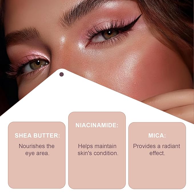 Mitlume Perfect Color Duo-Shadow Liner 2-in-1 Eyeliner & Eyeshadow,Chiura Plum Eyeshadow Stick,Waterproof Smudge-Proof Long-Lasting Makeup, Effortless Smoky or Natural Eye Makeup,Easy to Color(01+03)