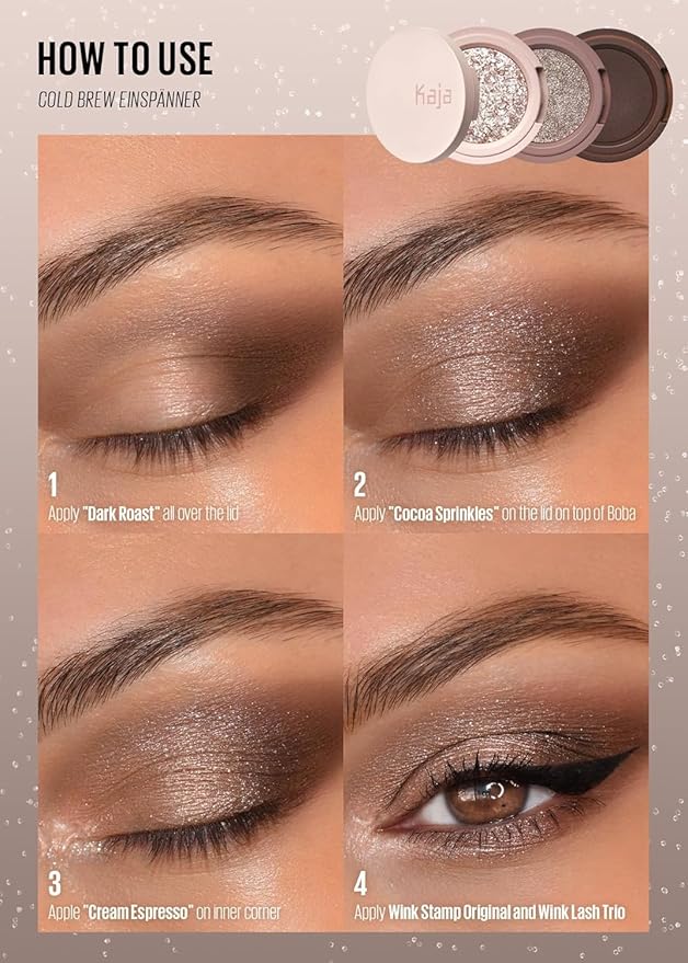 Kaja Beauty Bento Collection | Glitter + Shimmer + Matte | 21 Cold Brew Einspänner - Soft Ash Gray | 2019 Best of Beauty Award in Glitter