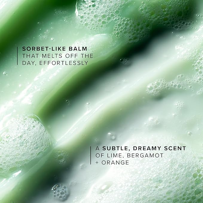 Farmacy Makeup Remover Cleansing Balm - Green Clean Waterproof Makeup Remover Balm + Oil Cleanser for Face - Gently Melts Make Up + SPF - Hydrates + Softens Skin with Super Greens + Papaya (100ml)