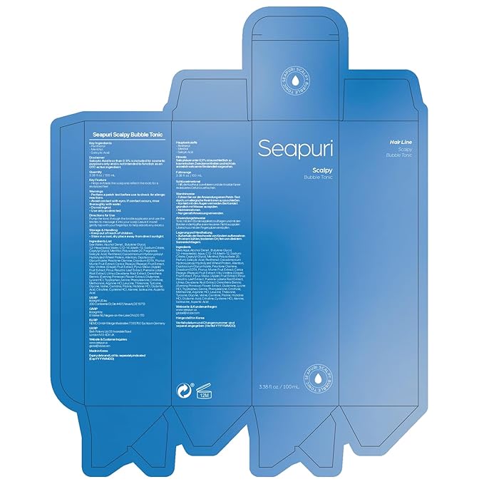 Bubble Tonic | Leave-In Scalp Exfoliator Foam for Oily, Sweaty, or Itchy Roots | Clears Buildup & Sweat with No Residue | Cooling Relief with Menthol & Salicylic Acid | Korean Hair Care Detox