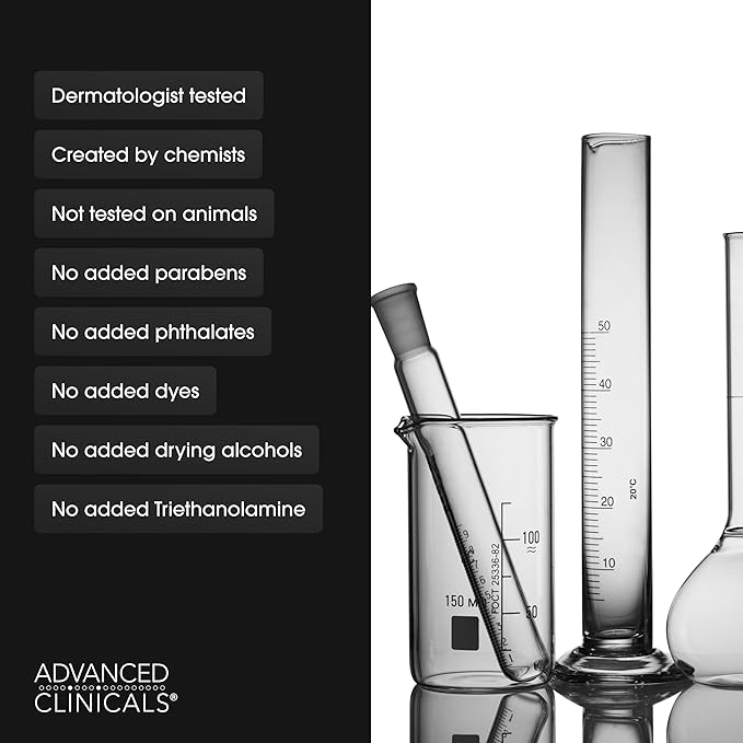 Advanced Clinicals Hyaluronic Acid Moisturizer Body Cream | Hydrating Cream & Body Lotion For Women & Men To Help Improve Look of Wrinkles, Stretch Marks, Dry Skin, & Crepey Skin, 16OZ + Travel Size