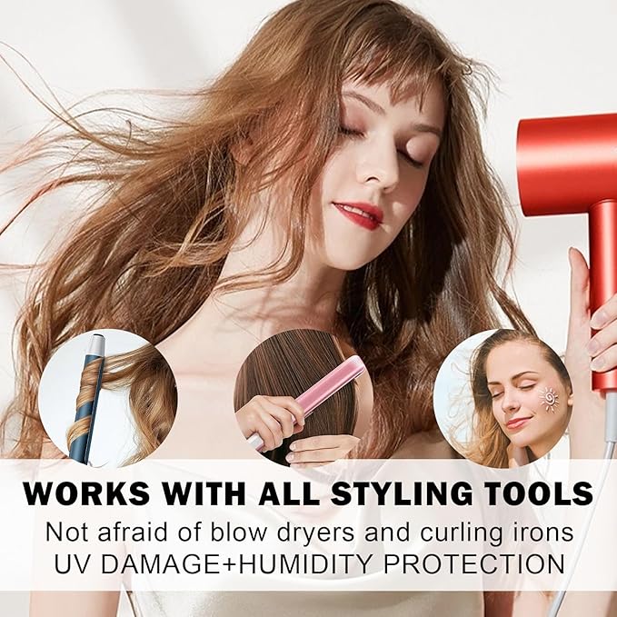 225ML Heat Protection Spray for Hair, Smooth Thermal Protection, Nourishing Formula Helps Resist Heat Damage to Hair and Tame Frizz, Damage Control Hot Spray for All Hair Style