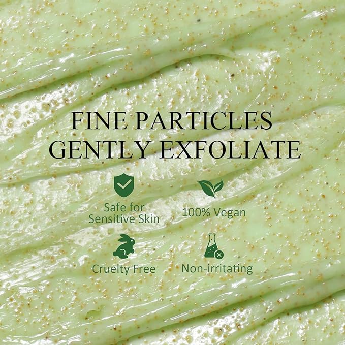 Underarm Detox Scrub, Armpit Detox Green Tea, Mint and Tea Tree Body Deodorant, Natural Dark Armpit Remover for Odors Eliminating and Exfoliating, also for Whole Body & Sensitive Skin, Unisex 8.11 Oz