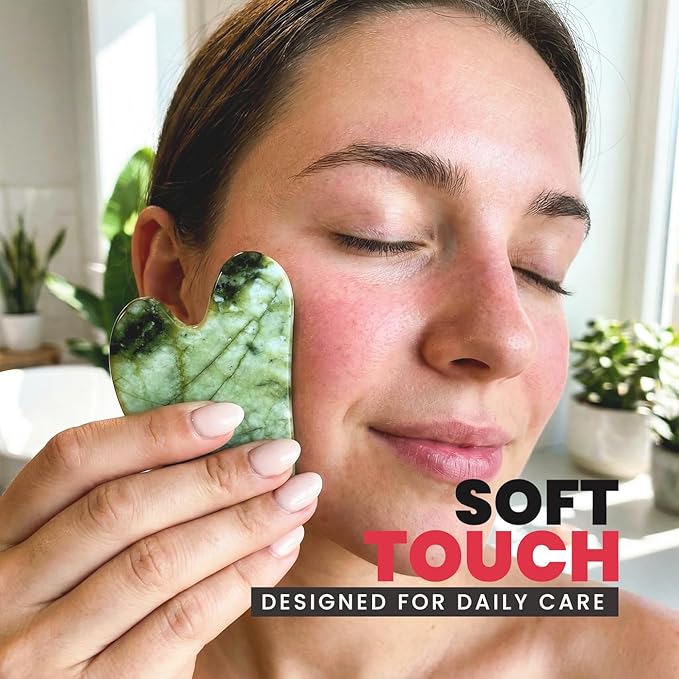 ROSELYNBOUTIQUE Ice Roller for Face & Gua Sha Facial Tools for Wrinkles Fine Lines Puffiness - Facial Massager Skin Care Tools Self Care Gifts for Men Women (Purple)