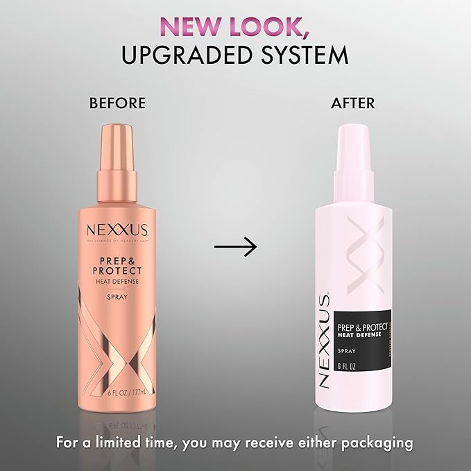 Nexxus Heat Defense Spray Prep & Protect for 450 degree heat protection, with StyleProtect Technology 6 oz