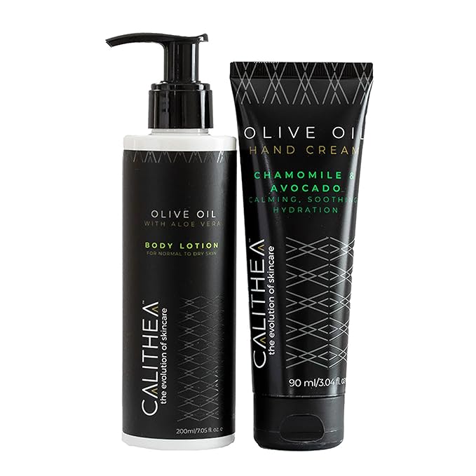 Hydrating Body Care Set: Aloe Vera Body Lotion & Hand Cream with Chamomile & Avocado