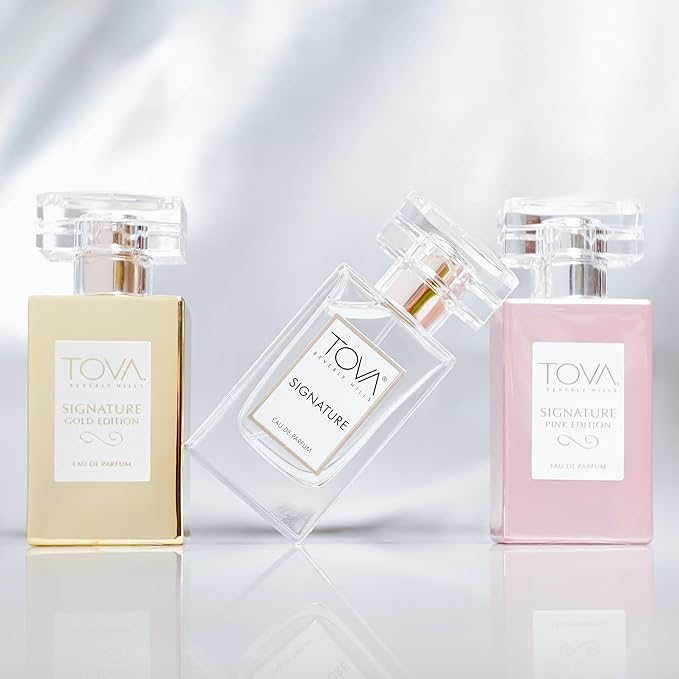 Tova Signature Metallic Set Eau De Parfum, 1 oz ea (Gold+Pink+Clear)