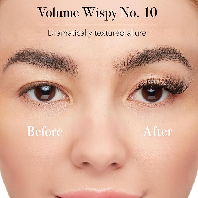 Pro Lash ProWear Professionally Styled Lash Clusters - Easiest to Apply Eyelash Cluster - 10 Day Eyelashes - Waterproof Lashes Clusters - 3 Sets - Volume Wispy No. 10 - Black