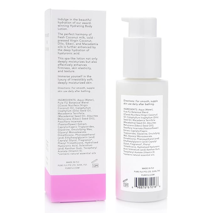 PURE FIJI Hydrating Body Lotion Travel Size, Frangipani (3oz/90ml)