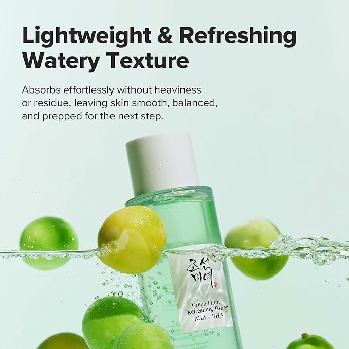Green Plum Refreshing Toner : AHA + BHA – Beauty of Joseon