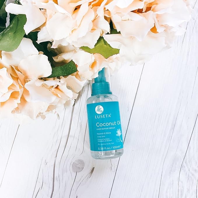 Luseta Hair Oil Hair Repair Serum Coconut Argan Marula Oil Sulfate Free Paraben Free (Coconut Oil)