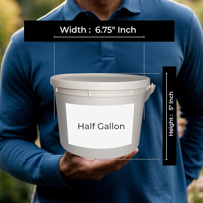 Refined Shea Butter Half Gallon from France – Odorless & Smooth Texture – Cosmetic Grade Shea Butter for Skincare, Hair Care, Soap Making, Lotions, Balms & DIY Formulations - Net Wt. 1.6 Kg / 3.5 lbs