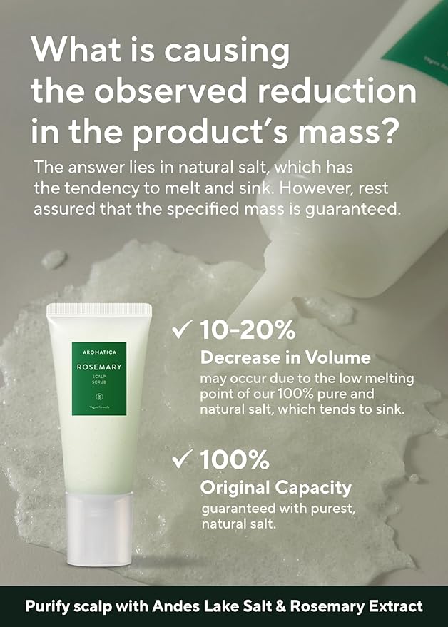 AROMATICA Rosemary Scalp Scrub (2 Packs) 5.82oz / 165g, Gift Set, Sulfate-Free, Silicone-Free, Vegan, Scalp Cleansing with Salt Granules, Invigorates and Exfoliates Scalp, Micro-Exfoliate