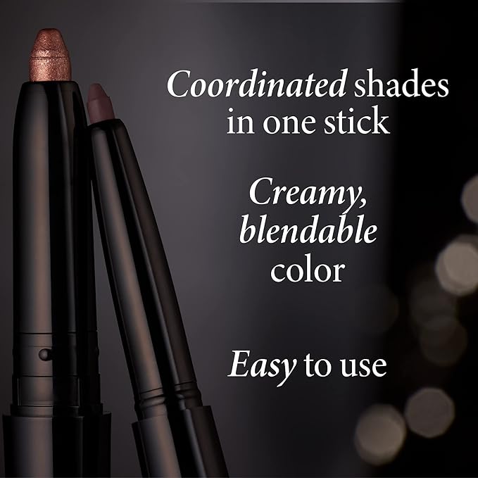 LAURA GELLER NEW YORK Swipe-n-Line Dual-Ended Eyeshadow + Eyeliner - Smokey (Charcoal/Shimmery Gray) - Cream Eyeshadow & Smooth Glide Eyeliner - Waterproof & Crease-free Color