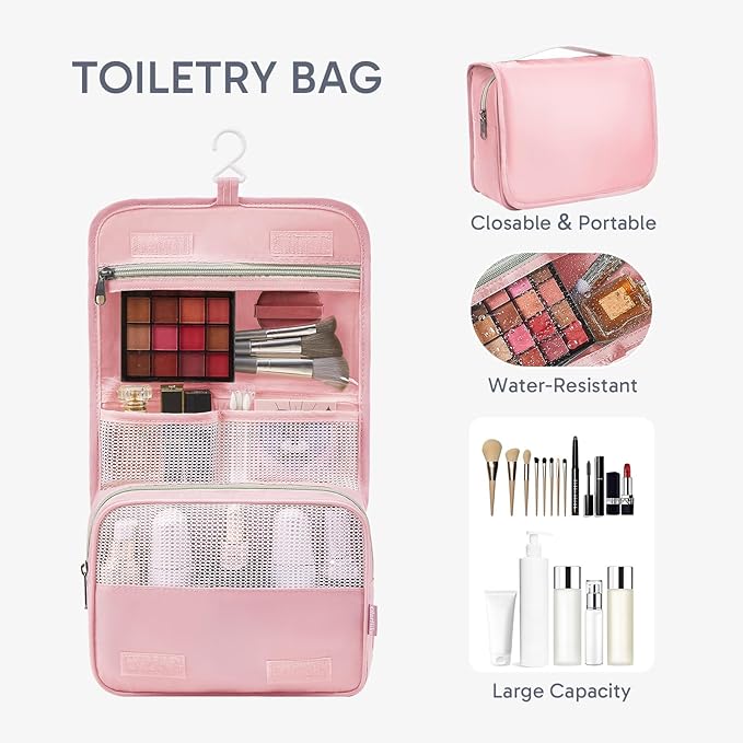 ALL INCLUDED 10 Set Durable Packing Cubes for Suitcases,OlarHike Essentials for Travel,UPGRADED Anti-Tear Stitching, NEW Improved Luggage Packing Organizers for Travel Accessories,Pink