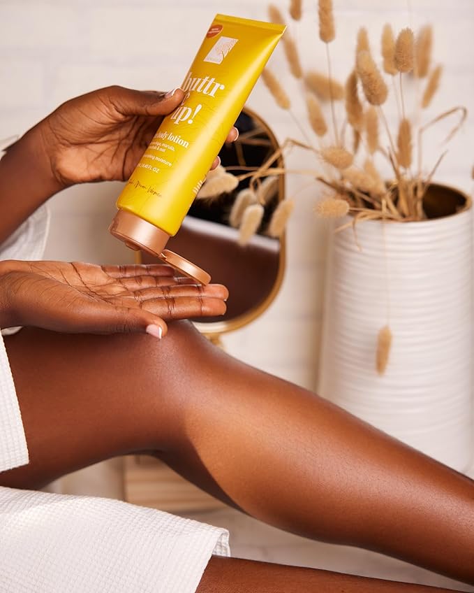 Shea Butter Body Lotion - Nourishing & Softening Skin Moisturizer with Shea, Cocoa Butter, Oats & African Oils - Vegan, Lightweight, 24-Hour Hydration, Fragrance Free - 250ml