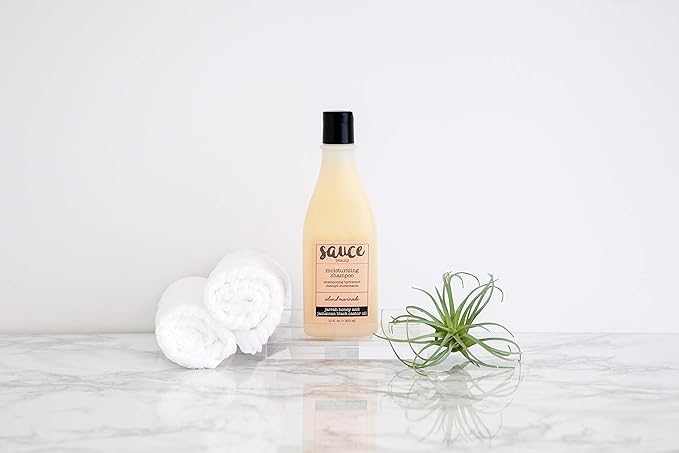 SAUCE BEAUTY Shampoo, Island Marinade Moisturizing Shampoo (10 Fl Oz) Anti Frizz Jamaican Black Castor Oil for Fine, Frizzy, Dry & Damaged Hair, Improves Hair Shine, Sulfate & Paraben-Free