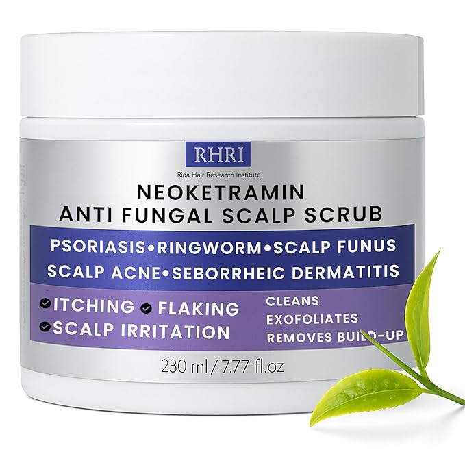 Anti Fungal Scrub for Men & Women | Anti Dandruff, Medicated, Folliculitis Scrub for Dry Scalp, Psoriasis, Ringworm | for Itchy, Flaky & Irritated Scalp