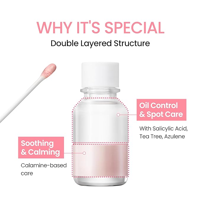 NEOGEN A-Clear Soothing Pink Eraser, Spot Care, Blemish Care, Korean Skin Care, Pink Pimple Drying Power, Calamine Powder, Nighttime Spot for Face and Skin (0.50 Fl Oz)