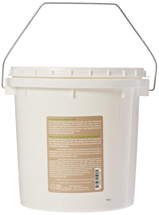 Soothing Touch W67365LG1 Salt Scrub Lemongrass Green Tea, 10-Pound