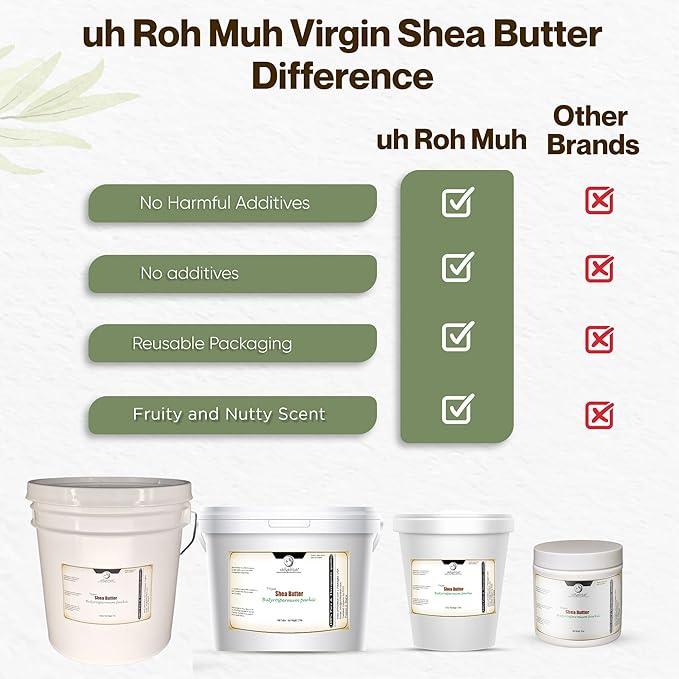 Refined Shea Butter Half Gallon from France – Odorless & Smooth Texture – Cosmetic Grade Shea Butter for Skincare, Hair Care, Soap Making, Lotions, Balms & DIY Formulations - Net Wt. 1.6 Kg / 3.5 lbs