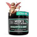 Salt Body Scrub Eucalyptus & Mint For Men– Moisturizes, Exfoliates & Nourishes Skin – Cleanses & Detoxifies with Dead Sea Minerals – Dead Sea Collection - 23.28 OZ