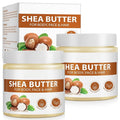2 Pack Shea Butter Raw, Unrefined Body & Face Butter - 100% Natural Vitamin A, E & F - Long-Lasting Hydration for Dry Skin, Hair Care, 7.8 oz