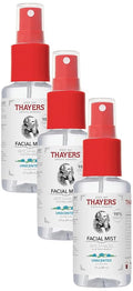 THAYERS Witch Hazel Facial Mist Toner with Aloe Vera, Unscented, Trial Size, 3 Ounce (Pack of 3)