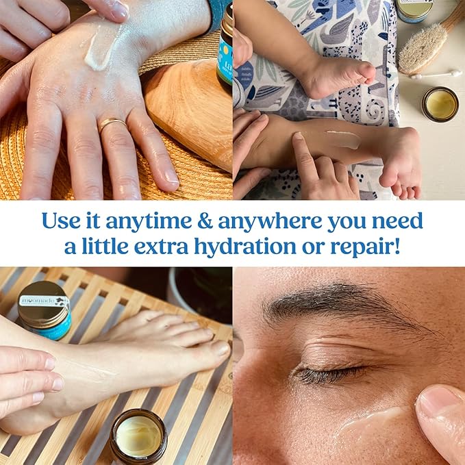 Organic Beef Tallow Balm with Rosehip Oil | Unscented 1 oz – Hand Made in USA 100% Grass-Fed Beef Tallow Moisturizer for Face & Body, Baby, Eczema, Acne-Prone & Sensitive Skin