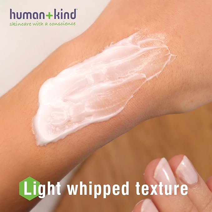 Human+Kind Body Souffle - Light, Fluffy Skin Conditioner for Hydrating and Smoothing Dry Skin - Natural, Vegan Formula with Shea Butter and Apricot Kernel Oil - Light, Fresh Fragrance - 6.76 oz