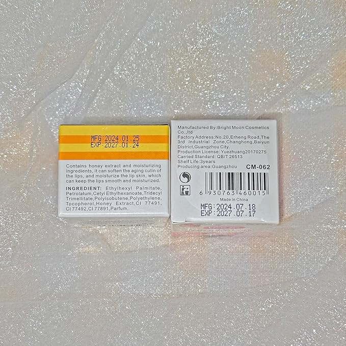 1 Pack Honey Lip Balm Honey Pot, Vitamin E Lip Masks & Moisturizing Propolis Sleeping Lip Mask, Effective Reduces Lip Lines Prevention Dry Lip Care