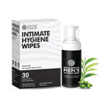 Skin Elements Intimate Hygiene Combo| Intimate Wash Men 120 ml+Intimate Wipes 30 Individual Sachets With Tea Tree & Neem Extracts - pH Balanced Foaming Wash Prevents Irritation & Bad Odor