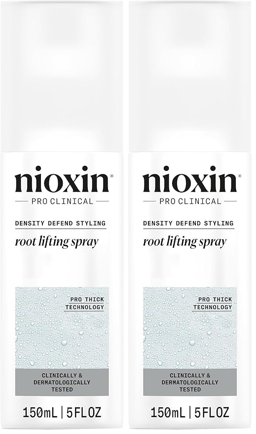 NIOXIN Density Defend Styling Root Lifting Spray Hair Thickening Spray Texturizes and Volumizes 5.1 Fl oz, (Pack of 2)